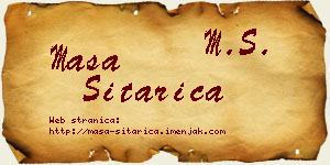 Maša Sitarica vizit kartica